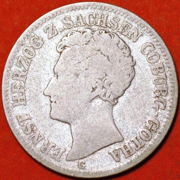 1/6 Thaler 1841 G  Ernst Duchy of Saxe- Coburg and Gotha  - Image 2