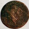 Italian Papal States Benedict XIV 1740-1758 1 Quatrino Copper KM#225  - Image 2