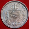 Brazil 500 Reis 1859 Pedro II silver KM# 464 - Image 2