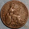 Great Bretain Farthing 1825 George IV Copper - Image 2