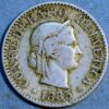 Switzerland 10 Rappen 1885 KM# 27