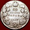 50 Cents 1910 Edward VII silver Canada