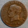 Italian States KINGDOM OF NAPOLEON Centesimo 1808 V Venice C# 1.3 - Image 2