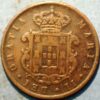 Portugal 20 Reis 1849 Maria II copper KM#482 - Image 2
