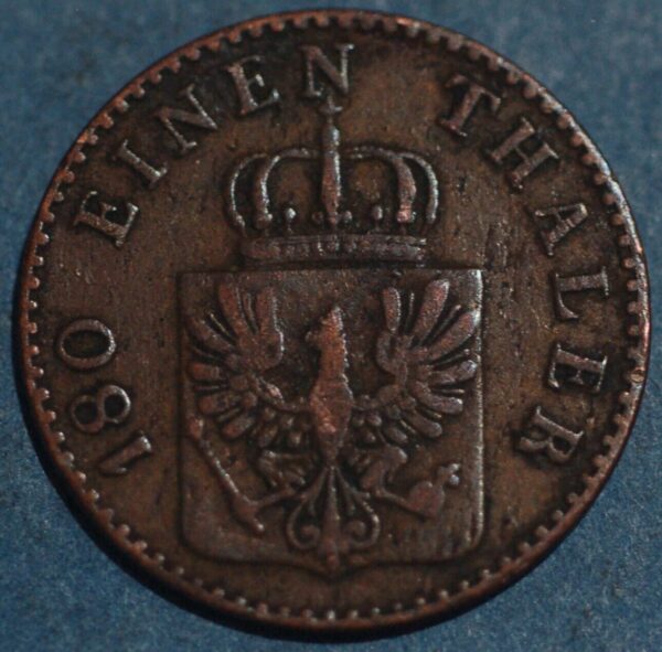 German States PRUSSIA 2 Pfennig 1861 A KM# 481 - Image 2