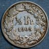 Switzerland 1/2 Franc 1905 B KM#23