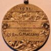 Italy Medal 1931 Serenat Collegio Arcivescovile Tradate Rag.G.Maccani