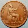 United Kingdom Half Penny 1862  Victoria Queen 