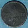 German States SAXONY-ALBERTINE 2 Pfennig 1859 KM# 1185