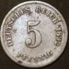 Germany Empire 5 Pfennig 1892 G KM# 11