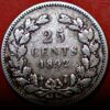 Netherlands 25 Cents 1892 Silver KM#115