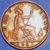 1862 Half Penny Victoria Great Britain KM# 748