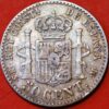 Spain 50 Centimos 1880 MS M  Alfonso XII King Silver Coin - Image 2