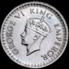 India  British 1/2 RUPEE  1944 George VI KM# 552 Silver 