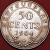 50 Cents 1904 H Edward VII silver Canada KM#12
