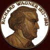 Europian Medal Richard Wagner 1813-1883 Silver