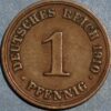 Germany 1 Pfennig 1910 G Wilhelm II KM# 10