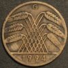 Germany Weimar Republic 10 Reichspfennig 1924 G KM# 33