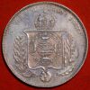 Brazil 1000 Reis 1856 Pedro II Silver KM#465 - Image 2