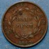 Straits Settlements 1/2 Cent 1845 KM# 2 - Image 2
