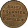 Canada token Prince Edward Ships Colonies Commerce Breton 997