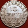 10 Cents 1917 George V silver Newfoundland KM#14