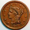 United States 1 Cent 1856 Liberty Head Braided Hair Cent KM# 67