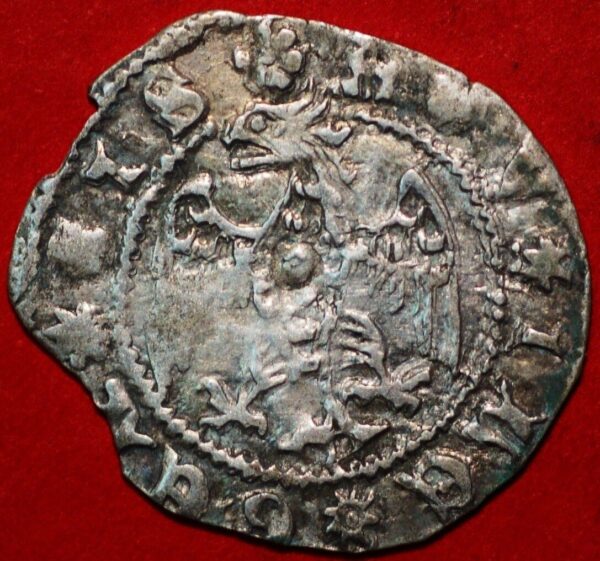 Italian States Patriarchate of Aquilea 1402-1411 Antonia II Denier Silver 