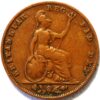 1 Farthing 1839 Victoria United Kingdom KM# 725