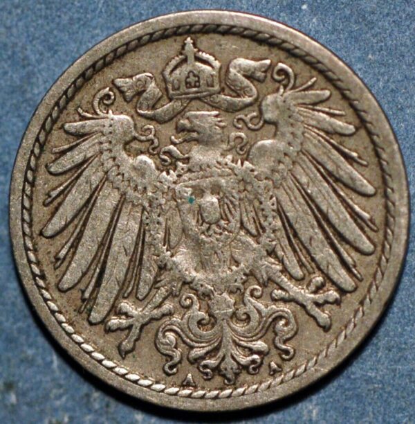 Germany Empire 5 Pfennig 1907 A KM# 11 - Image 2