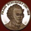 Europian Medal Franz Schubert 1797-1828 and Viena Silver - Image 2