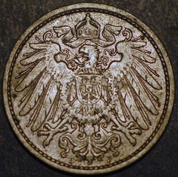 Germany Empire 10 Pfennig 1906 J Wilhelm II KM# 12 - Image 2