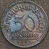 Germany Weimar Republic 50 Pfennig 1922 E KM# 27
