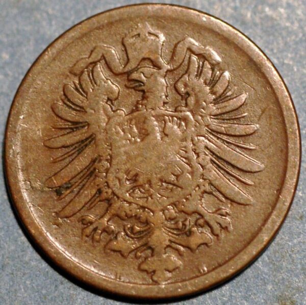 Germany 2 Pfennig 1876 D Wilhelm I KM# 2