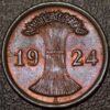 Germany Weimar Republic 2 Reichspfennig 1924 A KM# 38