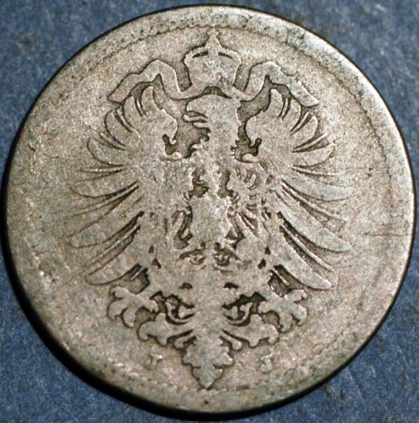 Germany Empire 10 Pfennig 1876 J KM# 4 - Image 2