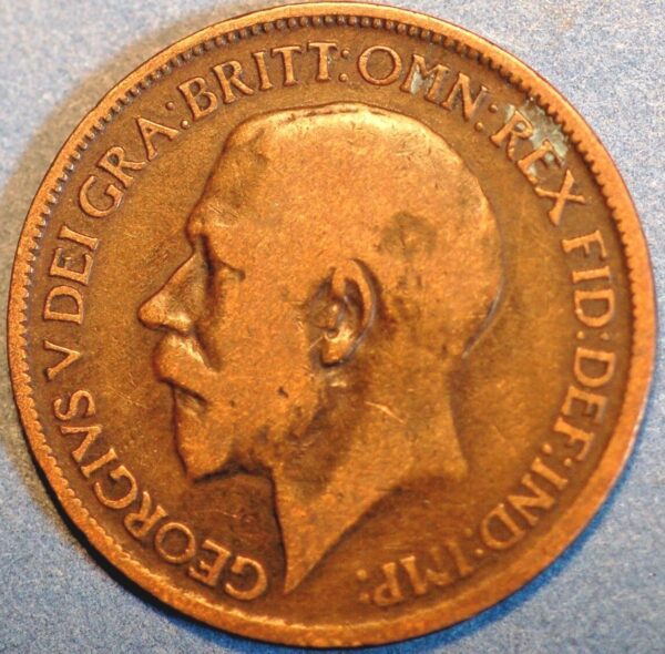 Great Britain 1/2 Penny 1917 George V KM#809