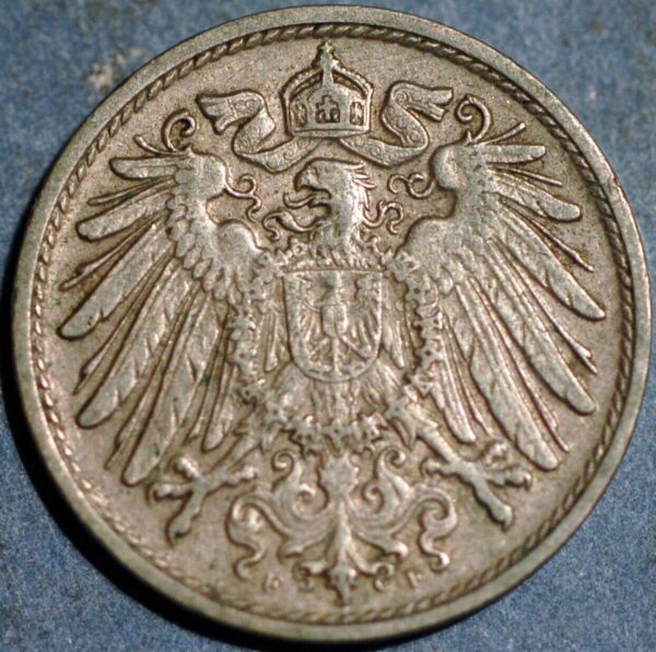 Germany Empire 10 Pfennig 1912 F Wilhelm II KM# 12 - Image 2