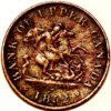 1/2 Penny 1852 Bank of Upper Canada Canadian provinces