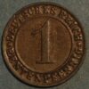 Germany Weimar Republic 1 Reichspfennig 1924 KM# 30
