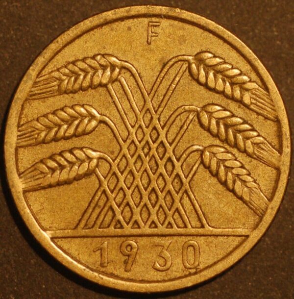 Germany Weimar Republic 10 Reichspfennig 1930 F KM# 40