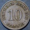 Germany Empire 10 Pfennig 1910 E Wilhelm II KM# 12