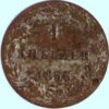 German states Free imperial city of Frankfurt 1 Kreuzer 1856 KM# 312