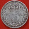 Great Britain 3 Pence 1899 KM# 777