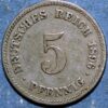 Germany Empire 5 Pfennig 1896 E KM# 11