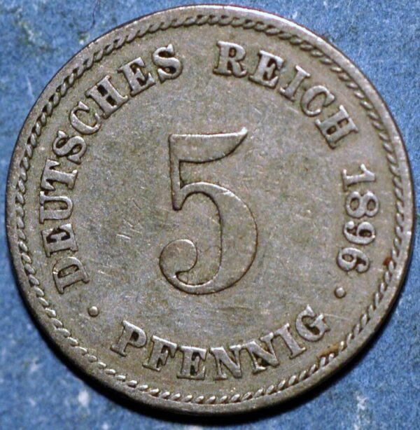 Germany Empire 5 Pfennig 1896 E KM# 11