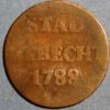 Netherlands UTRECHT Duit 1788 KM# 91