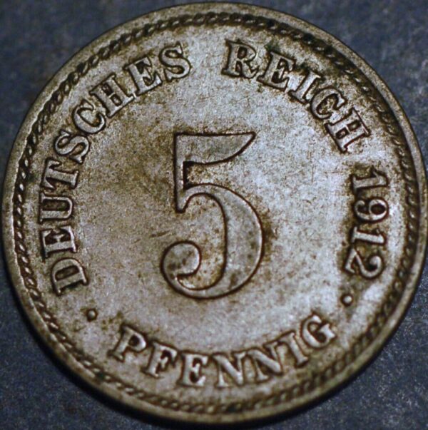 Germany Empire 5 Pfennig 1912 G KM# 11