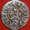 Medieval County of Auxerr France Feudal 1250-1370 1 obole Silver PA#5883 - Image 2
