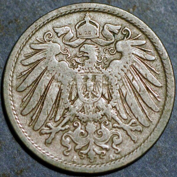 Germany Empire 10 Pfennig 1905 A Wilhelm II KM# 12 - Image 2